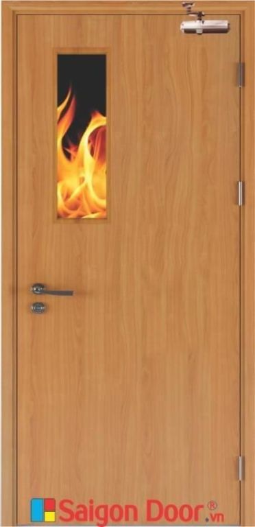 Cửa Gỗ Chống Cháy Mẫu Hiện Đại Cho Văn Phòng - Chung Cư 9 SGD GCC P1G1 1