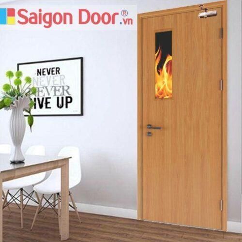 Cửa Gỗ Chống Cháy Mẫu Hiện Đại Cho Văn Phòng - Chung Cư 11 Cửa Gỗ Chống Cháy GCC-P1G1 uy tín chất lượng LH 0933.707.707