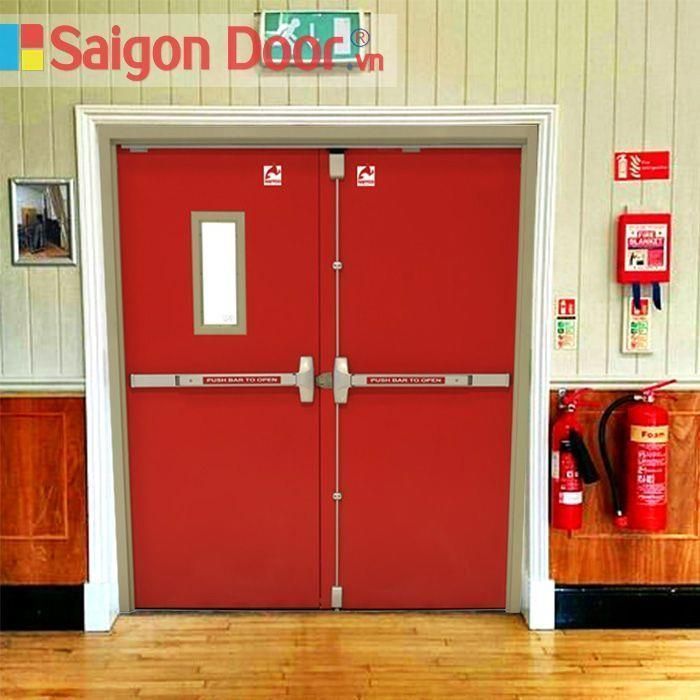 Cửa thép đôi chống cháy 5 Cửa thép đôi chống cháy chất lượng hàng đầu 0933.707707