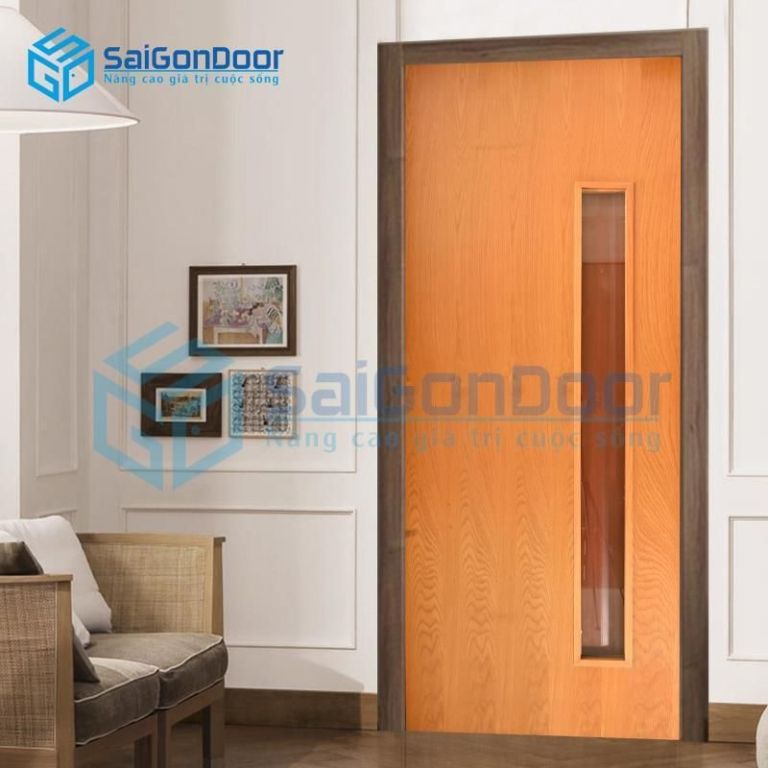Cửa Gỗ MDF Veneer P1G-XOAN DAO 4 MDF.VP1G XOAN DAO 1