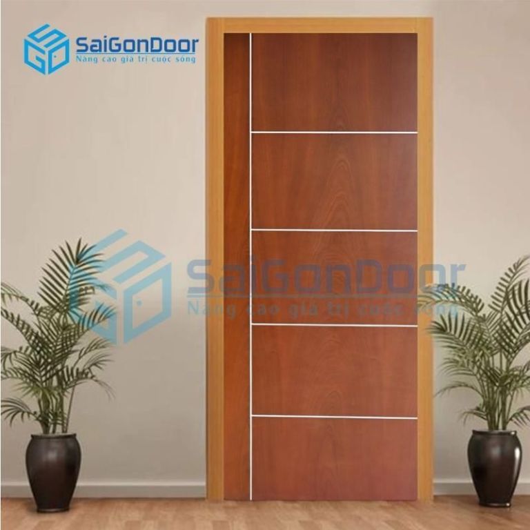 Cửa Gỗ MDF Veneer P1R5-SAPELE 4 MDF.VP1R5 SAPELE 1