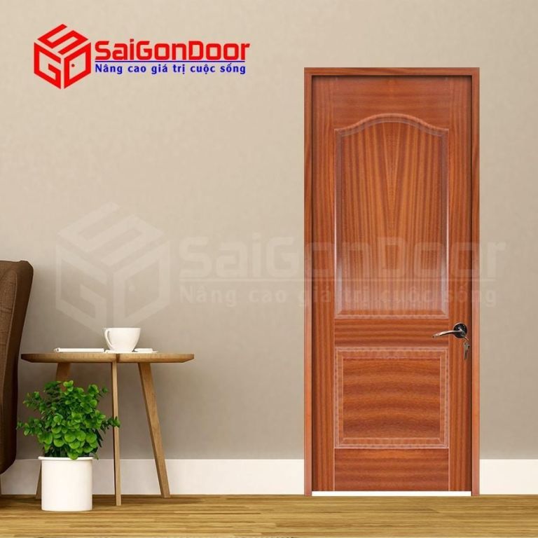 Cửa Gỗ HDF veneer 2A-Sapele 5 Cửa Gỗ HDF veneer 2A-Sapele