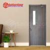 Cửa Gỗ Chống Cháy Mẫu Hiện Đại Cho Văn Phòng - Chung Cư 4 Cửa Gỗ Chống Cháy GCC-P1G1