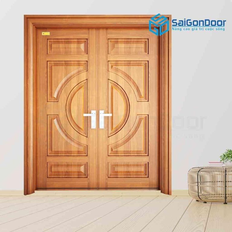 Cửa thép vân gỗ SGD 2H4-V3 5 Cửa thép vân gỗ SGD 2H4-V3