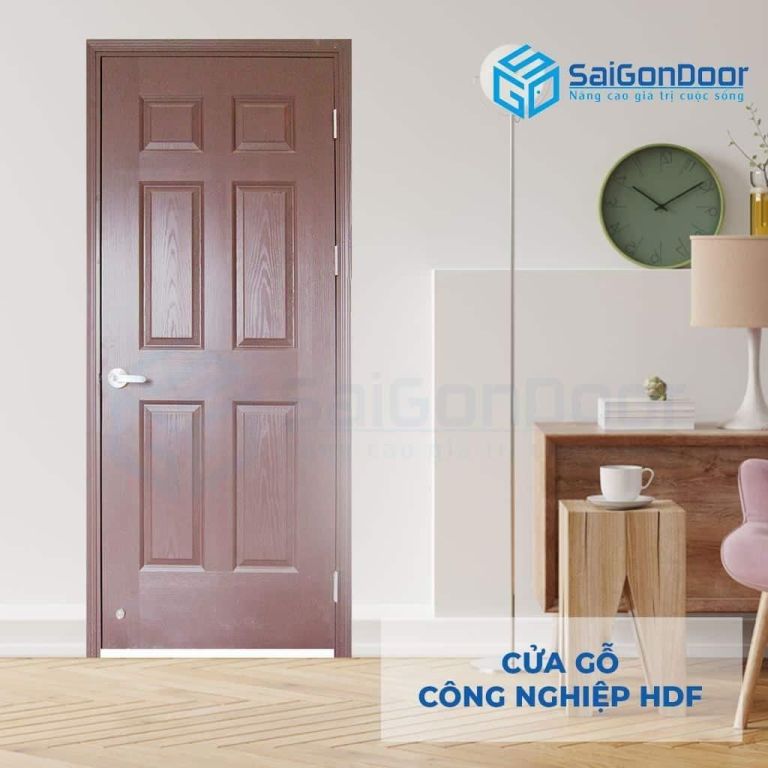 CỬA GỖ CÔNG NGHIỆP HDF 6A-C10 5 Cửa gỗ công nghiệp HDF 6A-C10
