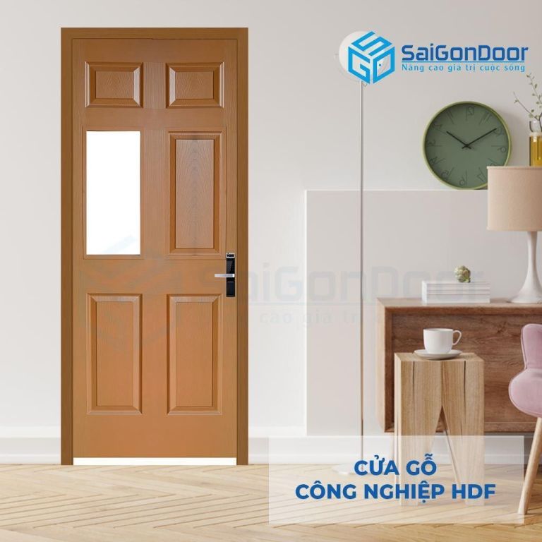 CỬA GỖ CÔNG NGHIỆP HDF 6AG1-8 5 Cửa gỗ công nghiệp HDF 6AG1-8