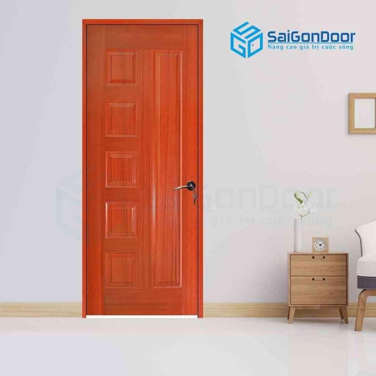 WOODEN DOOR HDF VENEER Veneer 6B-xoan dao 5 Cửa gỗ công nghiệp HDF Veneer 6B-xoan dao