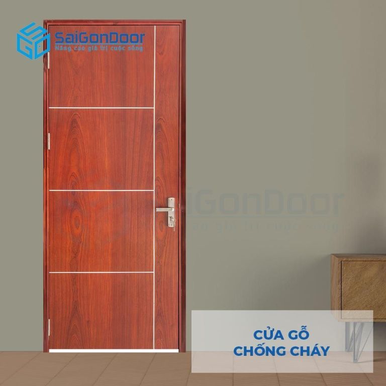 FIRE RESISTANT WOOD DOORS GCC MDF Veneer P1R4 Cam xe 5 Cửa gỗ chống cháy GCC Cua go chong chay MDF Veneer P1R4 Cam xe